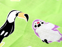 画像をギャラリービューアに読み込む, 子供 甚平 男の子 綿 100 3歳 4歳 黄緑 ペンギン フクロウ ワシ 花火 動物 WADATHI 木綿 じんべい 単品 こども キッズ ジュニア 和服 部屋着 送料無料 七夕 祭 花火 夏 涼しい