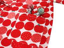 画像をギャラリービューアに読み込む, 子供 甚平 女の子 綿 90 2歳 3歳 赤 りんご リップル 木綿 じんべい 単品 こども キッズ ジュニア 和服 部屋着 送料無料 七夕 祭 花火 夏 涼しい