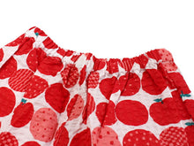 画像をギャラリービューアに読み込む, 子供 甚平 女の子 綿 90 2歳 3歳 赤 りんご リップル 木綿 じんべい 単品 こども キッズ ジュニア 和服 部屋着 送料無料 七夕 祭 花火 夏 涼しい