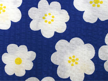 画像をギャラリービューアに読み込む, 子供 甚平 女の子 綿 90 2歳 3歳 青 花 リップル 木綿 じんべい 単品 こども キッズ ジュニア 和服 部屋着 送料無料 七夕 祭 花火 夏 涼しい