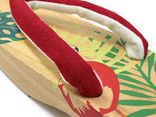 画像をギャラリービューアに読み込む, 下駄 レディース 浴衣 23.0 23.5 24.0 24.5 ベージュ 桐 フラミンゴ 台 赤 麻 鼻緒 右近 女性 ラバー有