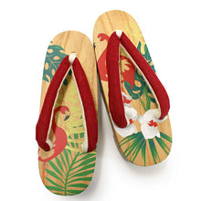 画像をギャラリービューアに読み込む, 下駄 レディース 浴衣 23.0 23.5 24.0 24.5 ベージュ 桐 フラミンゴ 台 赤 麻 鼻緒 右近 女性 ラバー有