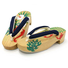 画像をギャラリービューアに読み込む, 下駄 レディース 浴衣 23.0 23.5 24.0 24.5 ベージュ 桐 フラミンゴ 台 紺 麻 鼻緒 右近 女性 ラバー有