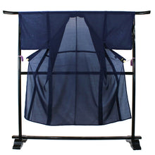 画像をギャラリービューアに読み込む, 洗える着物 メンズ 仕立て上がり 紺 無地 夏着物 Mサイズ Lサイズ LLサイズ 単品 ネイビー 男性 和装 和服 きもの プレタ 夏 きもの カジュアル 普段着 ポリエステル 送料無料 あす楽