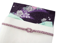 画像をギャラリービューアに読み込む, 洗える夏着物 コーディネートセット 4点セット Lサイズ 紫 花 きもの 白 芝 名古屋帯 ミントグリーン 正絹帯揚げ帯締め 霰 薄紫 薄物 小紋 レディース 女性 プレタ 和装 和服