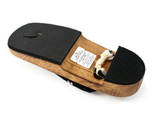 画像をギャラリービューアに読み込む, 下駄 レディース フリーサイズ 薄茶 台 黒 花 刺繍 鼻緒 麻の葉 浴衣 ゲタ げた レディース 夏着物 和装 右近