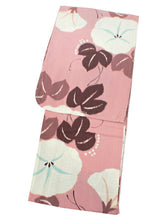 画像をギャラリービューアに読み込む, 浴衣 セット レディース 2点セット Sサイズ 薄紫 朝顔 ゆかた 薄緑 市松 帯 渋ピンク 小桜 半幅帯 女性 大人 浴衣セット 仕立て上がり プレタ 和装 和服 花火大会 夏祭り