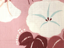 画像をギャラリービューアに読み込む, 浴衣 セット レディース 2点セット Sサイズ 薄紫 朝顔 ゆかた 薄緑 市松 帯 渋ピンク 小桜 半幅帯 女性 大人 浴衣セット 仕立て上がり プレタ 和装 和服 花火大会 夏祭り