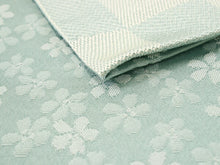 画像をギャラリービューアに読み込む, 浴衣 セット レディース 2点セット Sサイズ 薄紫 朝顔 ゆかた 薄緑 市松 帯 渋ピンク 小桜 半幅帯 女性 大人 浴衣セット 仕立て上がり プレタ 和装 和服 花火大会 夏祭り