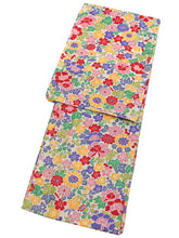画像をギャラリービューアに読み込む, 浴衣 セット レディース 2点セット Lサイズ ベージュ 菊 ゆかた ピンク 桜 帯 花 小花 半幅帯 女性 大人 浴衣セット 仕立て上がり プレタ 和装 和服 花火大会 夏祭り