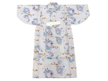 画像をギャラリービューアに読み込む, 子供 ゆかた 男の子 綿 100 薄紫 雲龍 浴衣 単品 こども キッズ ジュニア 和服 部屋着 送料無料 七夕 祭 花火 夏 涼しい