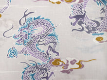 画像をギャラリービューアに読み込む, 子供 ゆかた 男の子 綿 100 薄紫 雲龍 浴衣 単品 こども キッズ ジュニア 和服 部屋着 送料無料 七夕 祭 花火 夏 涼しい