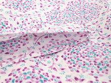 画像をギャラリービューアに読み込む, 洗える 夏 着物 月華美人 Lサイズ 紫 花 プレタ セオアルファ TORAY 白地 小花 洗える着物 浴衣 ポリエステル 小紋 きもの キモノ 東レ セオα 送料無料