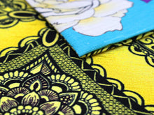 画像をギャラリービューアに読み込む, 半幅帯 WAKKA半幅帯 単品 ターコイズ 黒揚羽 半巾帯 黄色 アラベスク リバーシブル バラ 着物 帯 カジュアル レディース アレンジ 細帯 四寸 日本製 女性 和装 和服 あす楽