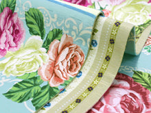 画像をギャラリービューアに読み込む, 半幅帯 WAKKA半幅帯 単品 青緑 クラシックローズ 半巾帯 ベージュ 横縞 リバーシブル バラ 着物 帯 カジュアル レディース アレンジ 細帯 四寸 日本製 女性 和装 和服 あす楽