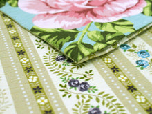 画像をギャラリービューアに読み込む, 半幅帯 WAKKA半幅帯 単品 青緑 クラシックローズ 半巾帯 ベージュ 横縞 リバーシブル バラ 着物 帯 カジュアル レディース アレンジ 細帯 四寸 日本製 女性 和装 和服 あす楽