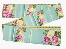 画像をギャラリービューアに読み込む, 半幅帯 WAKKA半幅帯 単品 青緑 クラシックローズ 半巾帯 ベージュ 横縞 リバーシブル バラ 着物 帯 カジュアル レディース アレンジ 細帯 四寸 日本製 女性 和装 和服 あす楽