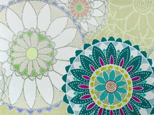 画像をギャラリービューアに読み込む, 半幅帯 WAKKA半幅帯 単品 薄黄緑 フラワーレース 半巾帯 深緑 花 リバーシブル 着物 帯 カジュアル レディース アレンジ 細帯 四寸 日本製 女性 和装 和服 あす楽