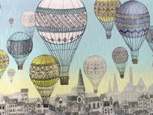 画像をギャラリービューアに読み込む, 半幅帯 WAKKA半幅帯 単品 水色 気球 半巾帯 黄色 花 リバーシブル 国境のない街 グレー 唐草 着物 帯 カジュアル レディース アレンジ 細帯 四寸 日本製 女性 和装 和服 あす楽