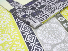 画像をギャラリービューアに読み込む, 半幅帯 WAKKA半幅帯 単品 水色 気球 半巾帯 黄色 花 リバーシブル 国境のない街 グレー 唐草 着物 帯 カジュアル レディース アレンジ 細帯 四寸 日本製 女性 和装 和服 あす楽