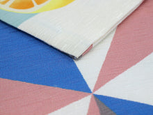 画像をギャラリービューアに読み込む, 半幅帯 WAKKA半幅帯 単品 ベージュ レモン 半巾帯 ピンク 幾何学 緑 縞 レモネード リバーシブル 服 着物 帯 カジュアル レディース アレンジ 細帯 四寸 日本製 女性 和装 和服 あす楽