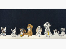 画像をギャラリービューアに読み込む, 半幅帯 WAKKA半幅帯 単品 濃紺 犬 半巾帯 白地 ワイングラス リバーシブル お酒 猫 メモリーグラス 服 着物 帯 カジュアル レディース アレンジ 細帯 四寸 日本製 女性 和装 和服 あす楽