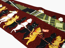 画像をギャラリービューアに読み込む, 半幅帯 WAKKA半幅帯 単品 濃赤 猫 半巾帯 緑 幾何学 リバーシブル 電車ごっこ 服 着物 帯 カジュアル レディース アレンジ 細帯 四寸 日本製 女性 和装 和服 あす楽