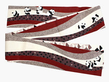 画像をギャラリービューアに読み込む, 半幅帯 WAKKA半幅帯 単品 ベージュ パンダ 半巾帯 茶色 風車 リバーシブル でんぐりパンダ 服 着物 帯 カジュアル レディース アレンジ 細帯 四寸 日本製 女性 和装 和服 あす楽