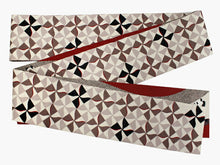 画像をギャラリービューアに読み込む, 半幅帯 WAKKA半幅帯 単品 ベージュ パンダ 半巾帯 茶色 風車 リバーシブル でんぐりパンダ 服 着物 帯 カジュアル レディース アレンジ 細帯 四寸 日本製 女性 和装 和服 あす楽