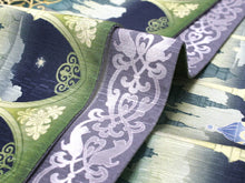 画像をギャラリービューアに読み込む, 半幅帯 WAKKA半幅帯 単品 薄グリーン 宮殿 半巾帯 グレー 猫 リバーシブル 気球 アラベスク 空中回廊 服 着物 帯 カジュアル レディース アレンジ 細帯 四寸 日本製 女性 和装 和服 あす楽