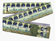 画像をギャラリービューアに読み込む, 半幅帯 WAKKA半幅帯 単品 薄グリーン 宮殿 半巾帯 グレー 猫 リバーシブル 気球 アラベスク 空中回廊 服 着物 帯 カジュアル レディース アレンジ 細帯 四寸 日本製 女性 和装 和服 あす楽