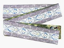 画像をギャラリービューアに読み込む, 半幅帯 WAKKA半幅帯 単品 薄グリーン 宮殿 半巾帯 グレー 猫 リバーシブル 気球 アラベスク 空中回廊 服 着物 帯 カジュアル レディース アレンジ 細帯 四寸 日本製 女性 和装 和服 あす楽