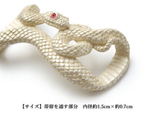 画像をギャラリービューアに読み込む, 帯留 大蛇 単品 三分紐を通す 蛇 白蛇 爬虫類 シンプル 和 可愛い 帯留め 帯どめ 軽量 小紋 洒落着 色無地 パーティー オールシーズン カジュアル プレゼント ギフト 贈り物 和装小物 着物 和装 帯飾り SUU 日本製 アクセサリー あす楽