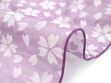 画像をギャラリービューアに読み込む, 兵児帯 大人 レディース 紫 桜 帯 花 単品 カジュアル 女性 へこ帯 和装 浴衣