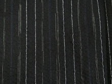 画像をギャラリービューアに読み込む, 甚平 メンズ 夏 L 綿麻 黒 かすれストライプ 部屋着 寝巻 パジャマ くつろぎ着 お家時間 ギフト プレゼント 男性