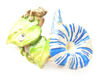 画像をギャラリービューアに読み込む, 帯留 朝顔 蛙 カエル 水滴 単品 三分紐を通す シンプル 和 可愛い 帯留め 帯どめ 軽量 小紋 洒落着 色無地 パーティー オールシーズン カジュアル 母の日 プレゼント ギフト 贈り物 和装小物 着物 和服 和装 帯飾り SUU 日本製 アクセサリー あす楽