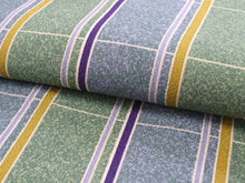 画像をギャラリービューアに読み込む, 洗える着物 コーディネートセット 袷 Mサイズ 緑青 格子 きもの オフホワイト 花唐草 名古屋帯 渋紫 正絹帯揚げ帯締め 4点セット 小紋 レディース 女性 プレタ 和装 和服