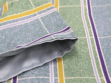 画像をギャラリービューアに読み込む, 洗える着物 コーディネートセット 袷 Mサイズ 緑青 格子 きもの オフホワイト 花唐草 名古屋帯 渋紫 正絹帯揚げ帯締め 4点セット 小紋 レディース 女性 プレタ 和装 和服