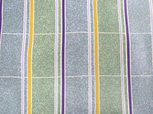 画像をギャラリービューアに読み込む, 洗える着物 コーディネートセット 袷 Mサイズ 緑青 格子 きもの オフホワイト 花唐草 名古屋帯 渋紫 正絹帯揚げ帯締め 4点セット 小紋 レディース 女性 プレタ 和装 和服