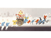 画像をギャラリービューアに読み込む, 半幅帯 WAKKA半幅帯 単品 グレー 兎 半巾帯 紫 花 リバーシブル 大兎祭 服 着物 帯 カジュアル レディース アレンジ 細帯 四寸 日本製 女性 和装 和服 あす楽