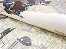 画像をギャラリービューアに読み込む, 京袋帯 WAKKA帯 単品 ベージュ 東京タワー 帯 正絹 スカイツリー 富士山 着物 カジュアル レディース 女性 和装 和服 日本製 あす楽