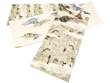 画像をギャラリービューアに読み込む, 京袋帯 WAKKA帯 単品 ベージュ 東京タワー 帯 正絹 スカイツリー 富士山 着物 カジュアル レディース 女性 和装 和服 日本製 あす楽