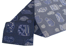 画像をギャラリービューアに読み込む, 洗える着物 コーディネートセット 袷 Lサイズ 水色 瓢箪 きもの 紺 帯柄 名古屋帯 黄色 正絹帯揚げ帯締め みすずうた 4点セット 小紋 レディース 女性 プレタ 和装 和服