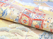 画像をギャラリービューアに読み込む, 袋帯 フォーマル 六通 ゴールド 祇園祭 礼装用 帯 長嶋成織物 鉾 街並み 町人 仕立て上がり 留袖 色留袖 訪問着 新品 未使用 日本製 レディース 女性 着物 結婚式 パーティー 園遊会 式典 和装 和服 正絹 送料無料