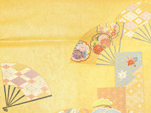 画像をギャラリービューアに読み込む, 袋帯 フォーマル 六通 ゴールド 御所車 礼装用 帯 長嶋成織物 扇 松 菊 鳳凰 花 仕立て上がり 留袖 色留袖 訪問着 新品 未使用 日本製 レディース 女性 着物 結婚式 パーティー 園遊会 式典 和装 和服 正絹 送料無料 卒業式 入学式