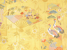 画像をギャラリービューアに読み込む, 袋帯 フォーマル 六通 ゴールド 鶴 礼装用 帯 長嶋成織物 扇 松 菊 花 宝尽くし 仕立て上がり 留袖 色留袖 訪問着 新品 未使用 日本製 レディース 女性 着物 結婚式 パーティー 園遊会 式典 和装 和服 正絹 送料無料