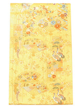 画像をギャラリービューアに読み込む, 袋帯 フォーマル 六通 ゴールド 鶴 礼装用 帯 長嶋成織物 扇 松 菊 花 宝尽くし 仕立て上がり 留袖 色留袖 訪問着 新品 未使用 日本製 レディース 女性 着物 結婚式 パーティー 園遊会 式典 和装 和服 正絹 送料無料