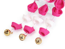 画像をギャラリービューアに読み込む, 七五三 髪飾り 2点セット ちりめん 3歳 7歳 ピンク・白色 梅 髪かざり つまみ細工 子供 着物 和装 和小物 キッズ 女の子 コサージュ パッチンどめ ヘアクリップ