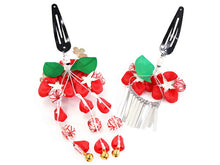 画像をギャラリービューアに読み込む, 七五三 髪飾り 2点セット ちりめん 3歳 7歳 赤・白・ピンク色 梅 髪かざり つまみ細工 子供 着物 和装 和小物 キッズ 女の子 コサージュ パッチンどめ ヘアクリップ