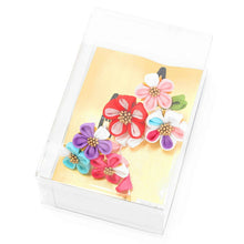 画像をギャラリービューアに読み込む, 七五三 髪飾り 2点セット ちりめん 3歳 7歳 ピンク 水色 梅 髪かざり 紫 白 つまみ細工 子供 着物 和装 和小物 キッズ 女の子 コサージュ パッチンどめ ヘアクリップ